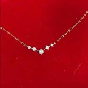 Stampd Gold Necklace with Sparkling Accents